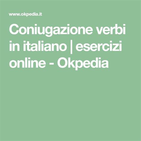 coniugazione verbi online|More.